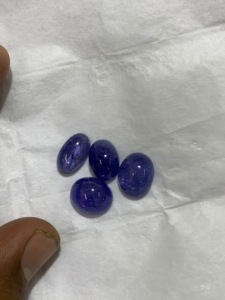 Cabujón de tanzanita Natural, calidad AAA +, certificado - Product Image 5