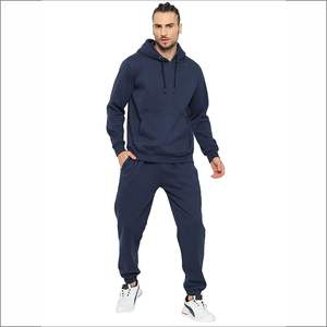 Sweat à capuche 100% coton pour homme, Logo brodé, impression personnalisée, survêtement couleur unie, grande taille, unisexe - Product Image 1