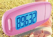 <strong>3D</strong> <strong>Sensor</strong> <strong>Step</strong> <strong>Counter</strong> with <strong>USB</strong> Battery Charging Backlight &amp; Belt Clip - Product Image 3