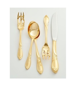 Ensemble de couverts en laiton et acier inoxydable, design moderne, taille personnalisée, pour hôtels et restaurants. - Product Image 2