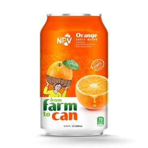 Jugo de Naranja Natural Esterilizado NPV, Recién Exprimido, en Lata de 330 ml, Paquete de 24 - Product Image 4