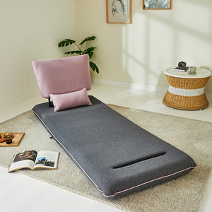 Sofá de suelo de tela de estilo moderno coreano con respaldo ajustable, Plegable, portátil, convertible, para sala de estar - Product Image 2