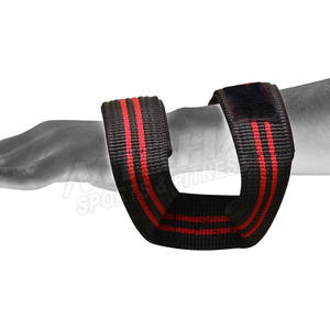 Durable Weight Lifting Wrist <b>Straps</b> Figure 8 Padded Gym Support Hand Bar Grips Figure 8 Weight Lifting <b>Straps</b> - Product Image 3
