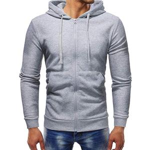 OEM Hoodie ผู้ผลิตผ้าฝ้าย100% เทอร์รี่ฝรั่งเศสผู้ชาย3D โลโก้ที่กำหนดเองพัฟพิมพ์ซิปขึ้น Hoodie - Product Image 1