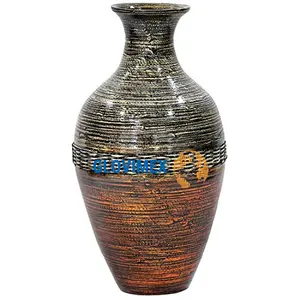 Antike Gesponnen Bambus Blume Vase Kleine Vintage Rot Für Blumen Wohnkultur Aus Vietnam