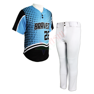Maillot de baseball personnalisé de haute qualité, maillot de baseball personnalisé, uniformes de baseball sublimés, maillots de Softball vierges respirants - Product Image 1