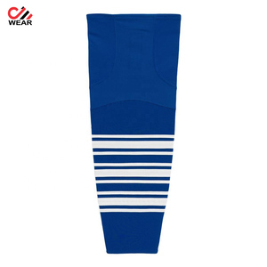 Chaussettes de hockey sur glace de couleur et de taille personnalisées-Ensembles de logo personnalisé respirant en polyester 100% de qualité professionnelle - Product Image 3