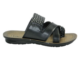 Wholesale Popular Stylish Design <b>Covered</b> Knot Style For Men Causal PU Mens Gent Slipper - Product Image 2