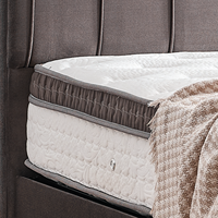 Matelas Contemporain en Mousse à Mémoire de Forme Rafraîchissante, Anti-Bactérien, avec Housse Amovible, Emballé Sous Vide, pour Chambre à Coucher, Maison, Hôpital, Hôtel