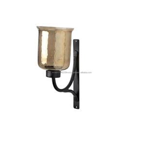 Soporte de vela de diseño combinado de vidrio, decoración de Metal sólido, otro soporte de vela brillante, linterna para interior y exterior - Product Image 2