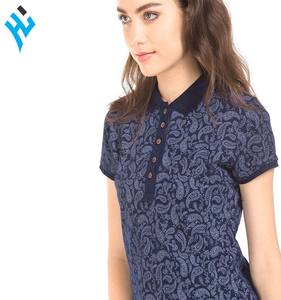 Custom Summer Slim Fit Printed <b>Women</b> Casual <b>Polo</b> <b>Shirt</b> - Product Image 6