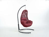 Fauteuil suspendu en forme d'œuf en acier métallique, aux normes européennes modernes, pour jardin et patio, utilisable en Turquie