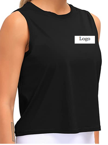 T-Shirt court de Yoga sans manches pour femmes, top de course, décontracté, offre spéciale, collection - Product Image 4