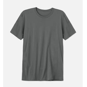 เสื้อยืดคอกลมแขนสั้นสำหรับทั้งชายและหญิงเสื้อยืดผ้าแคนวาส3005สีชาร์โคลเสื้อยืดพิมพ์โลโก้ได้ตามต้องการ - Product Image 1