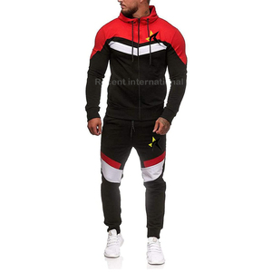 Chándal de algodón y poliéster de alta calidad para hombre con bolsillo en la chaqueta, traje para hombre, ropa de entrenamiento, todos los tamaños, personalizado de fábrica - Product Image 5