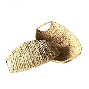 Lot de 2 plateaux de service décoratifs en jacinthe d'eau Fournisseur du Vietnam Plateau alimentaire en gros Meilleur design - Product Image 4