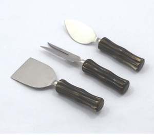 Best Selling Antique Stainless Steel Cutlery <b>Set</b> with Brass Handle Solid <b>Cheese</b> <b>Knives</b> in Metal Box Home Kitchen Gadgets - Product Image 4