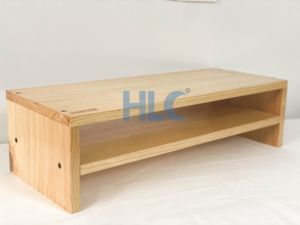 Moniteur en bois robuste au meilleur prix, meuble TV Bureau TV détachable TV 2 couches, support de moniteur - Product Image 3