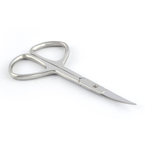 Ciseaux à ongles de style russe pour droitiers, finition miroir brillante, lames courbées en acier inoxydable durable, pointe aiguisée pour cuticules et ongles - Product Image 2