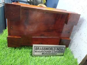 Aluminum and <b>Wood</b> Eight Shaped Antique European Cremation <b>Urn</b> <b>for</b> <b>Ashes</b> - Product Image 5