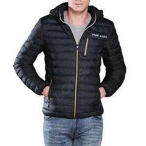Mode hommes grande taille hiver Bomber veste à capuche tricoté imperméable coupe-vent respirant décontracté fermeture éclair vêtements d'extérieur - Product Image 2