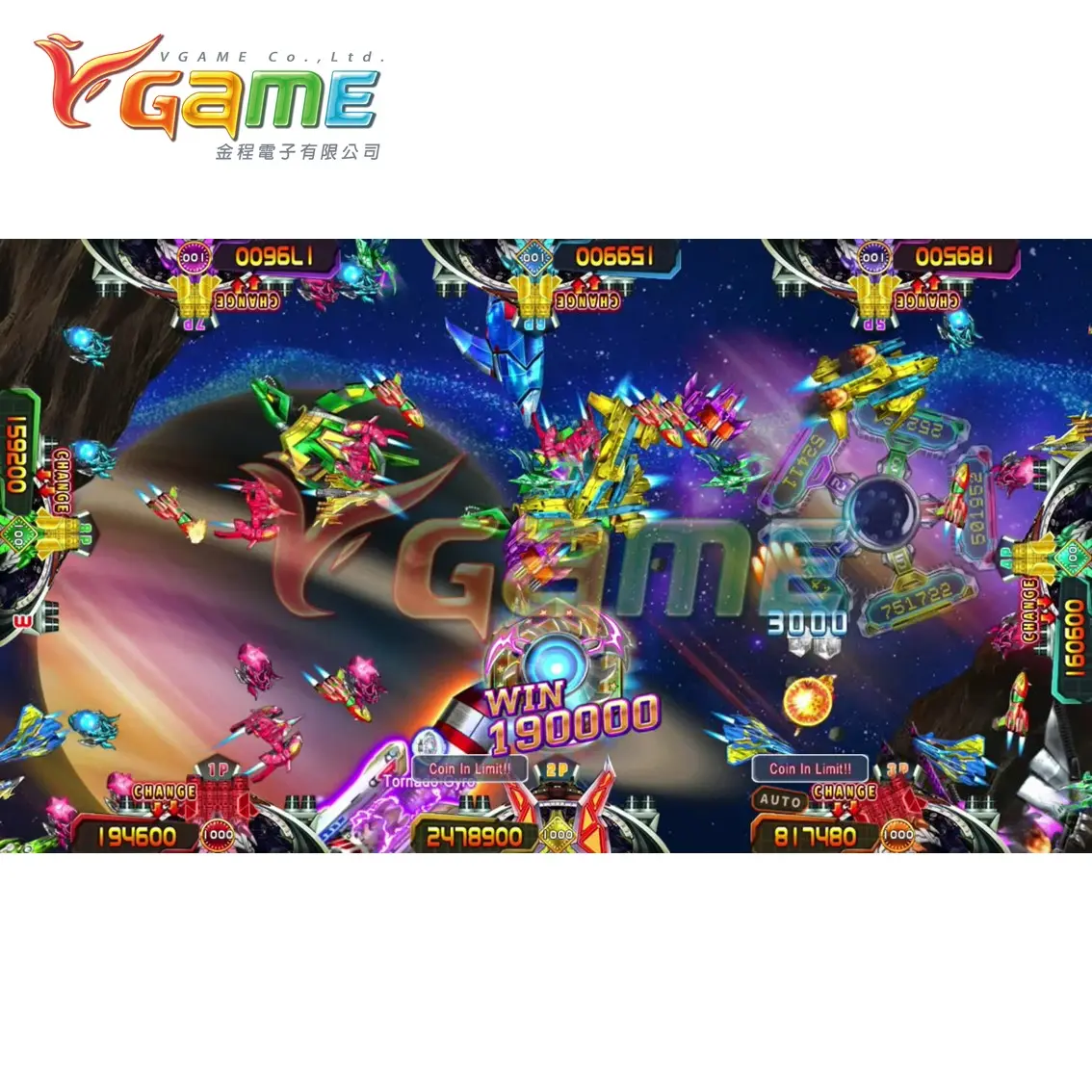 For Fish Table - Space War USA - Airplane Shooting Fish Shooting Style Game - Coin Operated Game Room and Arcade - High Profit