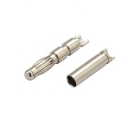 Connecteur balle personnalisé avec pointe isolante Connecteur électrique nickelé Fiche banane 4mm
