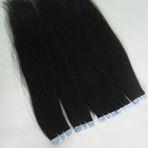 Extensions de cheveux naturels vierges Remy à bandes adhésives, couleur noir naturel, provenant du Vietnam, vente en gros - Product Image 3