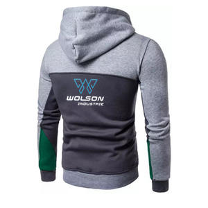 Sudaderas เสื้อสเวตเตอร์โลโก้ขนาดพลัสไซส์หลากสีที่กำหนดเองขายส่งมีฮู้ดแบบสวมหัวหลากสี - Product Image 3