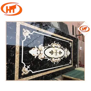 Big Small Size Of Marble Stone Waterjet Medallion Floor Mosaic Floor Tile Applied in Luxury Space, Stepstair
