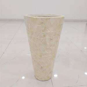 Florero de perlas Madre, maceta de color natural, maceta de artesanía de vietnam, jarrón alto de diseño más nuevo - Product Image 2