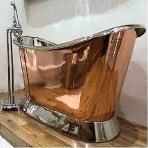 Diseño Clawfoot Zapatilla doble Bañera de cobre puro Diseño Clawfoot Bañera de cobre para usted Baño de lujo Precio al por mayor - Product Image 6