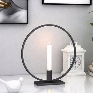 Iron Round Circle Candle Holder for Home Decor Christmas Craft Desk Decoration with Elegant Christmas <b>Candlestick</b> - Product Image 3