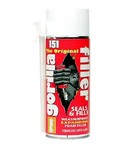 All Purpose Expanding Weatherproof Foam Filler Seals Large Cracks Holes and Fills Gaps & Cavity