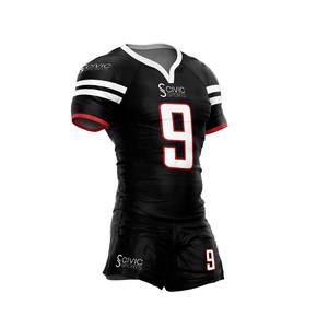 Conjuntos de ropa deportiva de fútbol Rugby 100% poliéster personalizados, ropa transpirable con logotipo de sublimación, impresión de números, patrón personalizable - Product Image 5