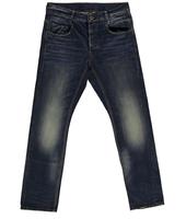 Pantalones Vaqueros Personalizados Ecológicos para Hombre, Corte Slim, Cintura Media, Elásticos, Rectos, Lavado a la Piedra, Diseño Sólido
