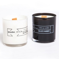 Bougie en cire de soja de 300 g avec parfum personnalisé et logo privé, bougie en cire de soja de 10 oz