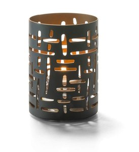 Fabricante votivo de luz de té de metal antiguo negro - Product Image 1