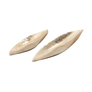 Lot de 2 Plats à Feuilles Alimentaires de Différentes Tailles Design Tendance Plats à Fruits Secs en Aluminium au Prix le Plus Bas - Product Image 1