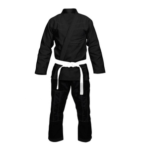 Jiujitsu-kimono profesional para hombres, uniforme masculino de color negro, liso, bjj Gi / Bjj - Product Image 4