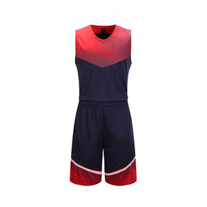 Vêtements de sport Uniforme de basket-ball de dernière conception avec logo personnalisé Uniforme de basket-ball de couleur unie - Product Image 1