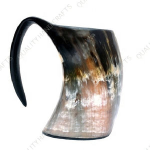Juego más vendido de 20 oz y 10 oz, jarra de cuerno vikingo Medieval Premium, taza de cuerno de búfalo artesanal de alta calidad para fiestas - Product Image 2