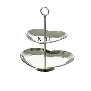 Présentoir de gâteau nickelé de qualité supérieure fournitures d'hôtels et de Restaurant décoration de fête de mariage support de gâteau en métal - Product Image 1