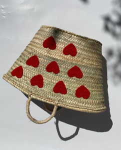 Panier marocain en paille personnalisé élégant et de haute qualité, un objet magnifique - Product Image 1