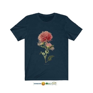 Camiseta de Cuello Redondo para Mujer, Talla Grande, Ecológica, Compresible, Antipilling, Transpirable, de Secado Rápido, Informal, Estampada, 100% Algodón - Product Image 5