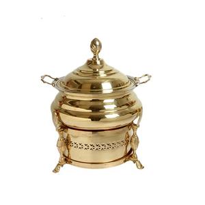 Chauffe-plats en acier inoxydable de forme ronde antique à prix abordable - Product Image 4