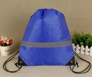 Polyester Nylon Gym Bag Promotional Soccer Bags Travel Drawstring Bag - Product Image 1