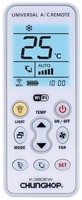 Control Remoto Universal para Aire Acondicionado K-380EW 2.4G WiFi, Pantalla LCD Retroiluminada, Función de Temporizador, Base de Alimentación, Soporte de Pared