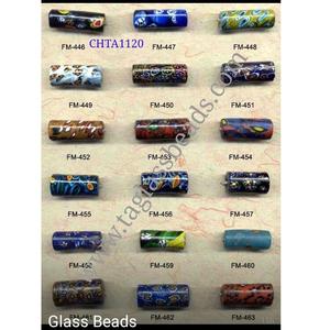 Cuentas de vidrio moteado con flores azuladas, accesorio para ewelry, precio bajo listo para enviar - Product Image 2