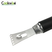 Éplucheur et râpe à agrumes Cookwise en acier inoxydable avec poignée en PP